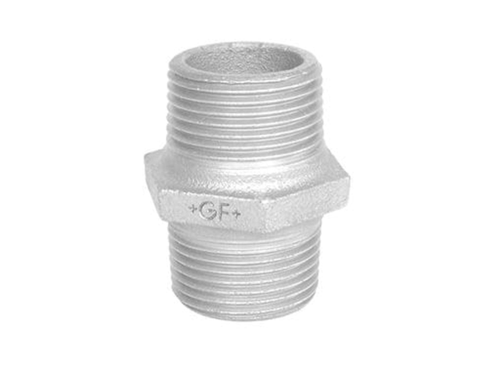 +GF+ Hexagon nipple galvanized 1 1/4 +GF+ Hexagon nipple galvanized 1 1/4